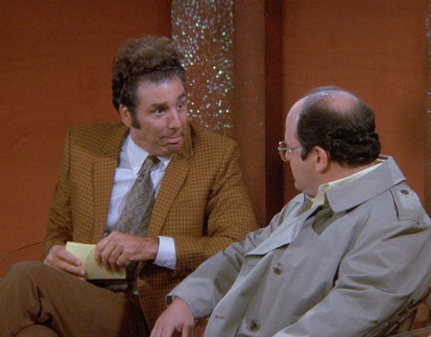 Now, uh you and Jerry dated for a while. Tell us... what was that like? Wrong card.