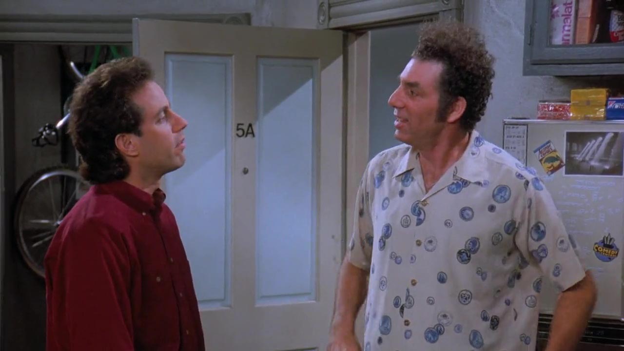 Kramer: I been reading this book, on Leonardo de Vinci. See, that means 