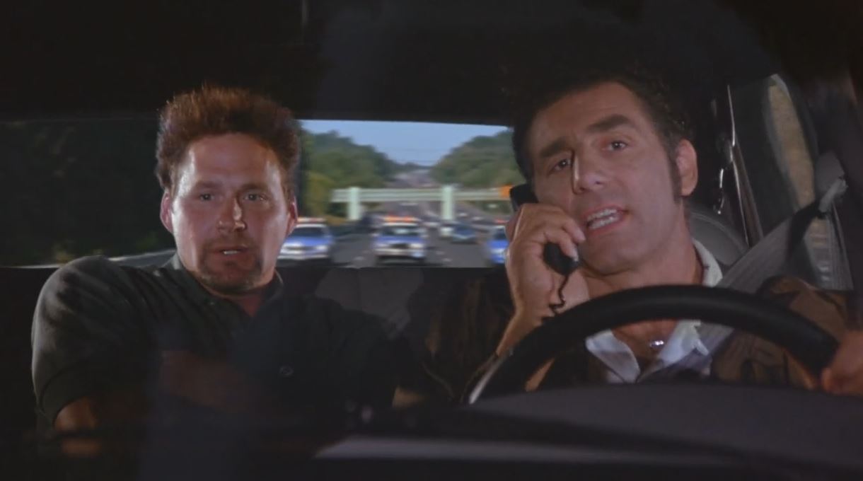 Yeah, this is Kramer. I got Genderson in the car. He wants to see his fish. I